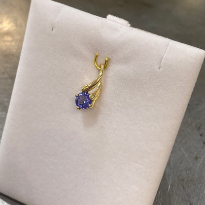 Pendentif Ponyo - Or Jaune 750 & Tanzanite Création Fremont