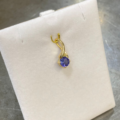 Pendentif Ponyo - Or Jaune 750 & Tanzanite Création Fremont