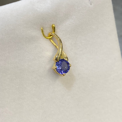 Pendentif Ponyo - Or Jaune 750 & Tanzanite Création Fremont