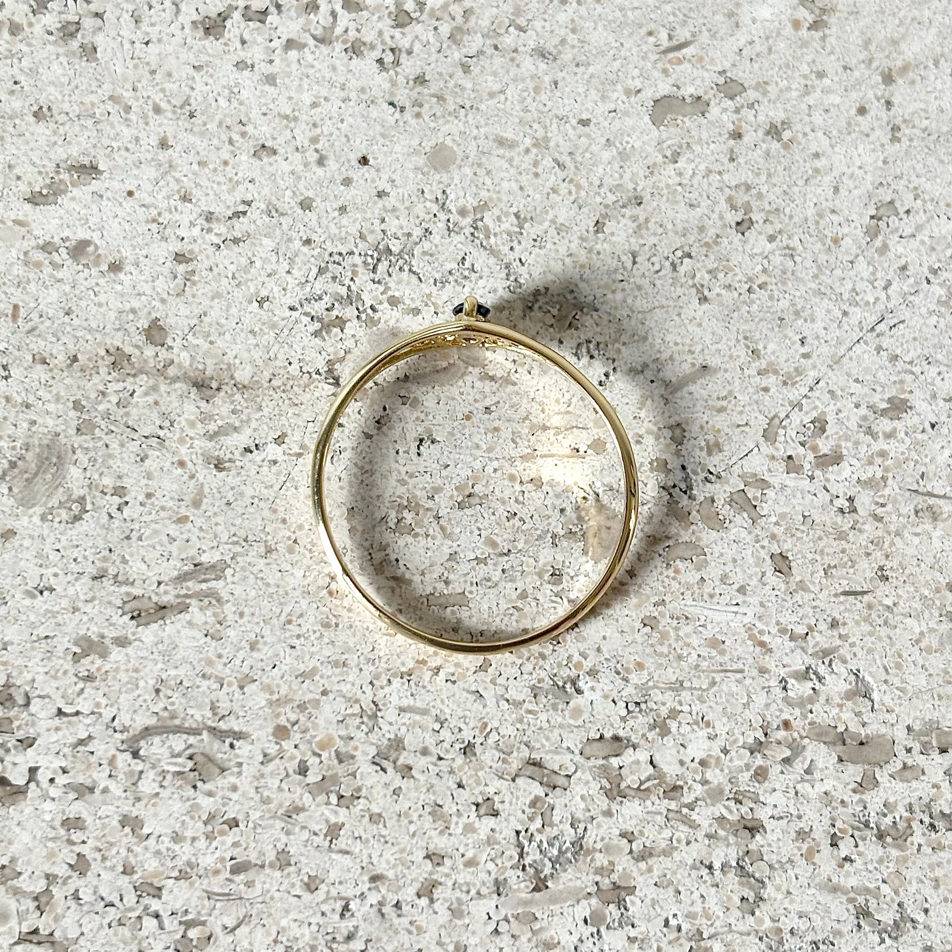Bague Vintage - Or Jaune 750 & Saphir