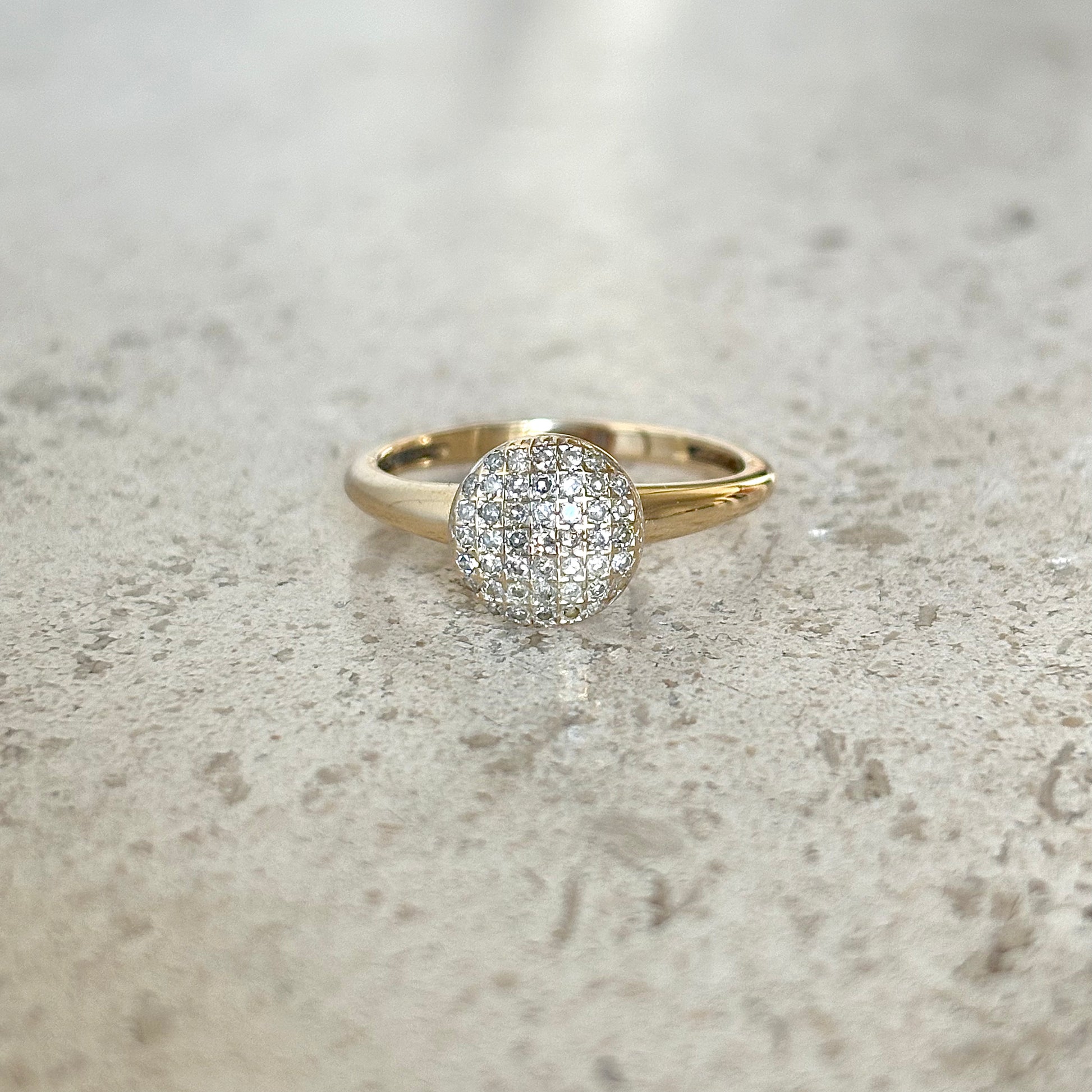 Bague Pavée - Or Jaune 750 & Diamants