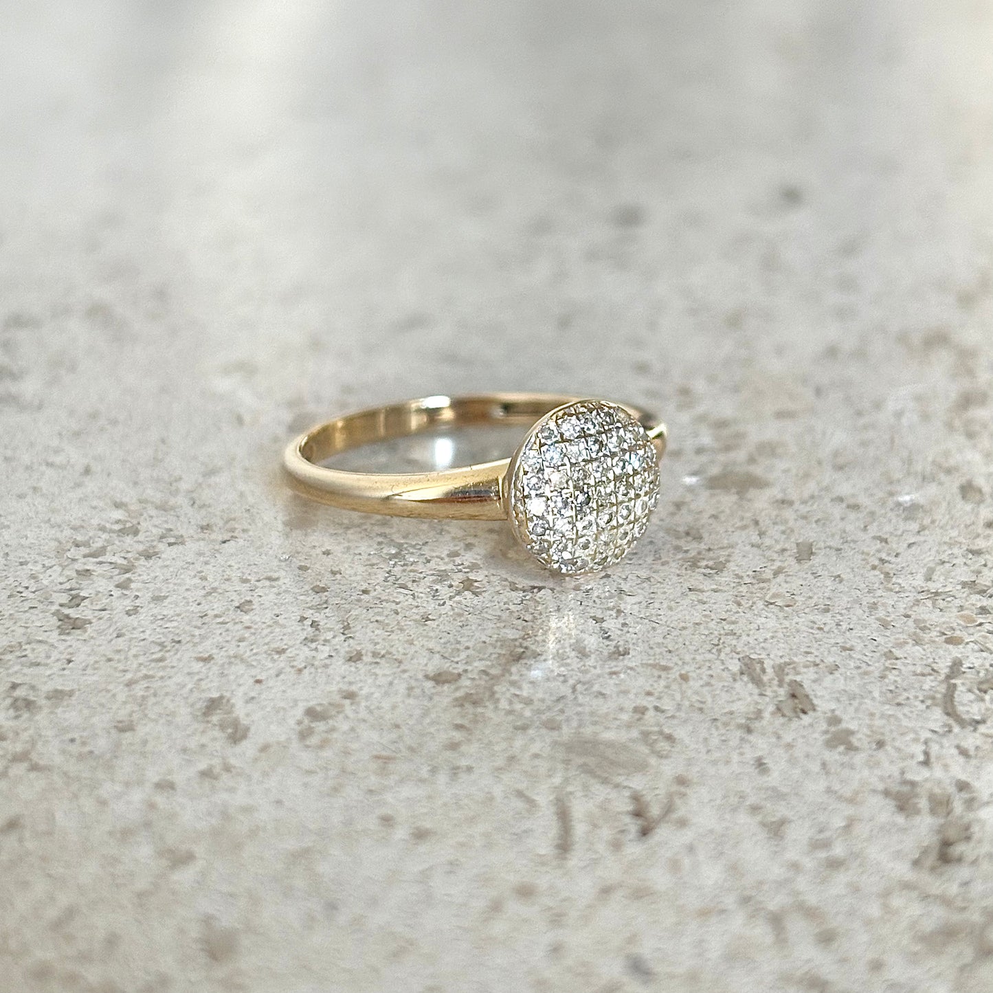 Bague Pavée - Or Jaune 750 & Diamants