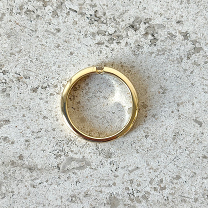 Bague Solitaire - Or Jaune 750 & Diamant