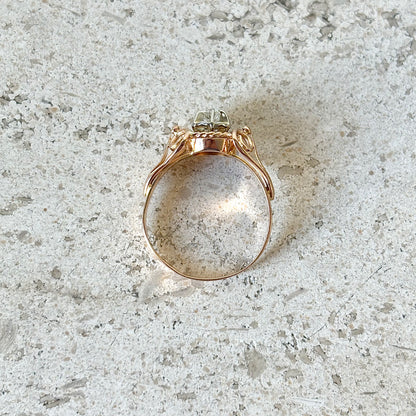 Bague Solitaire Vintage - Or Jaune 750 & Diamant