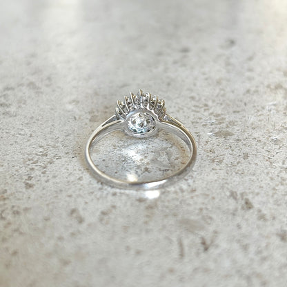Bague Marguerite - Or Blanc 750 & Diamants