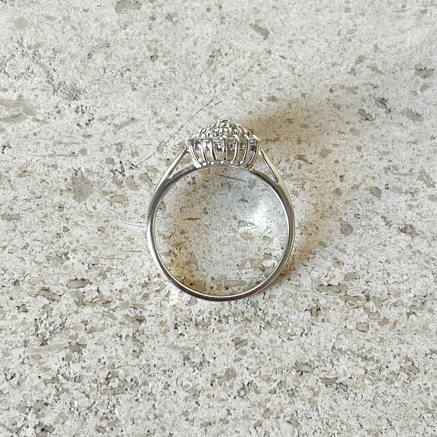Bague Marguerite - Or Blanc 750 & Diamants