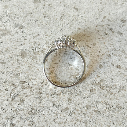 Bague Marguerite - Or Blanc 750 & Diamants