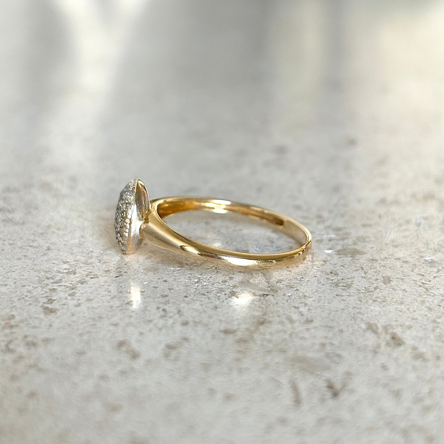 Bague Pavée - Or Jaune 750 & Diamants