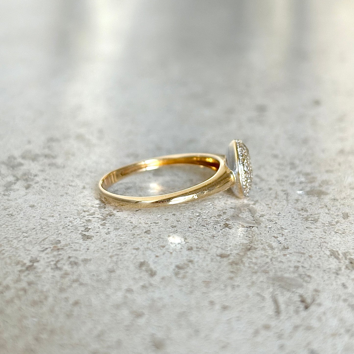 Bague Pavée - Or Jaune 750 & Diamants