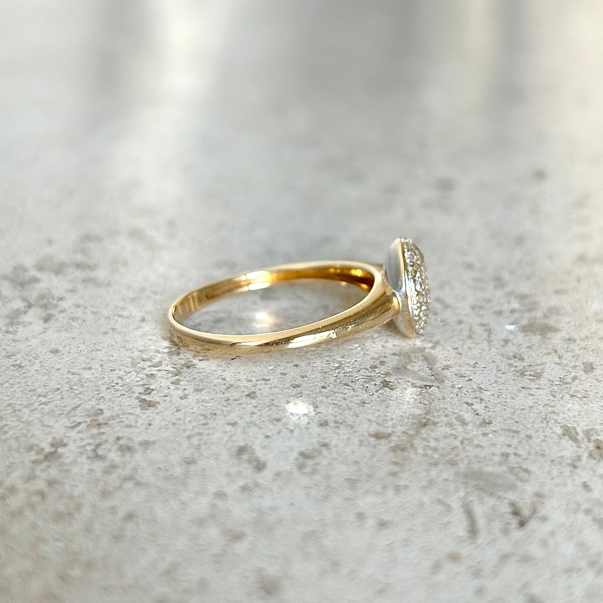 Bague Pavée - Or Jaune 750 & Diamants