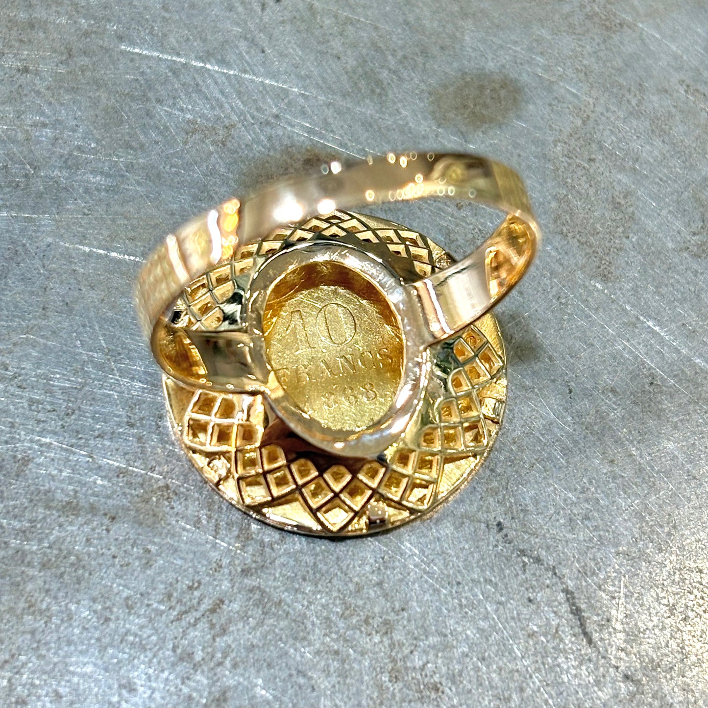 Bague Pièce - Or Jaune 750 & Pièce 10 Francs Napoléon