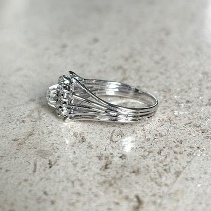 Bague Marguerite Vintage - Or Blanc 750 & Diamants