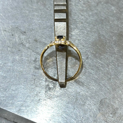 Bague Entourage - Or Jaune 750 & Saphir