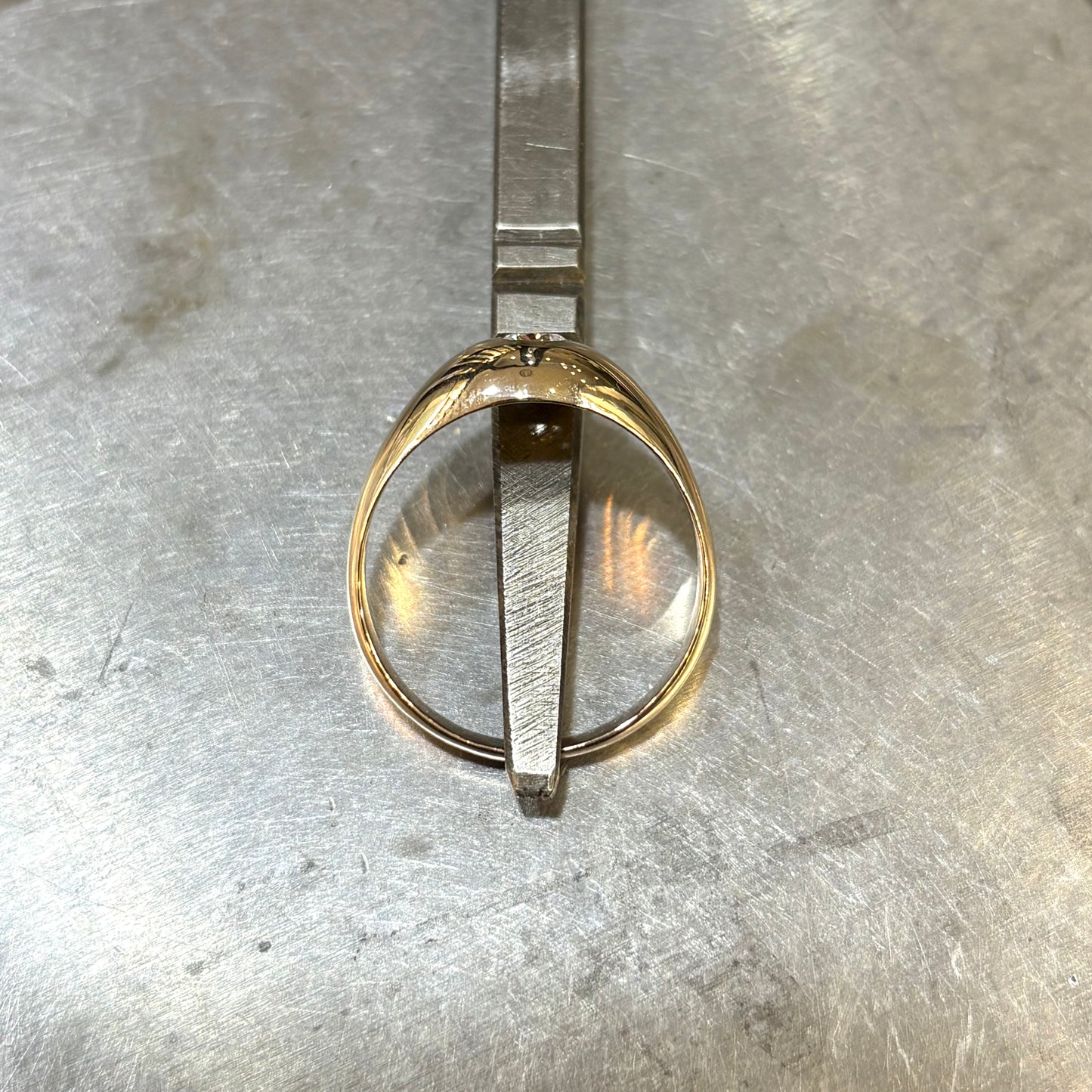 Bague Jonc - Or Jaune 750 & Diamant