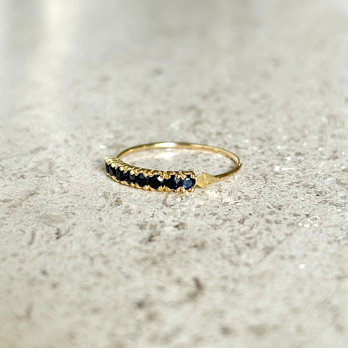 Bague Alliance - Or Jaune 750 & Saphirs