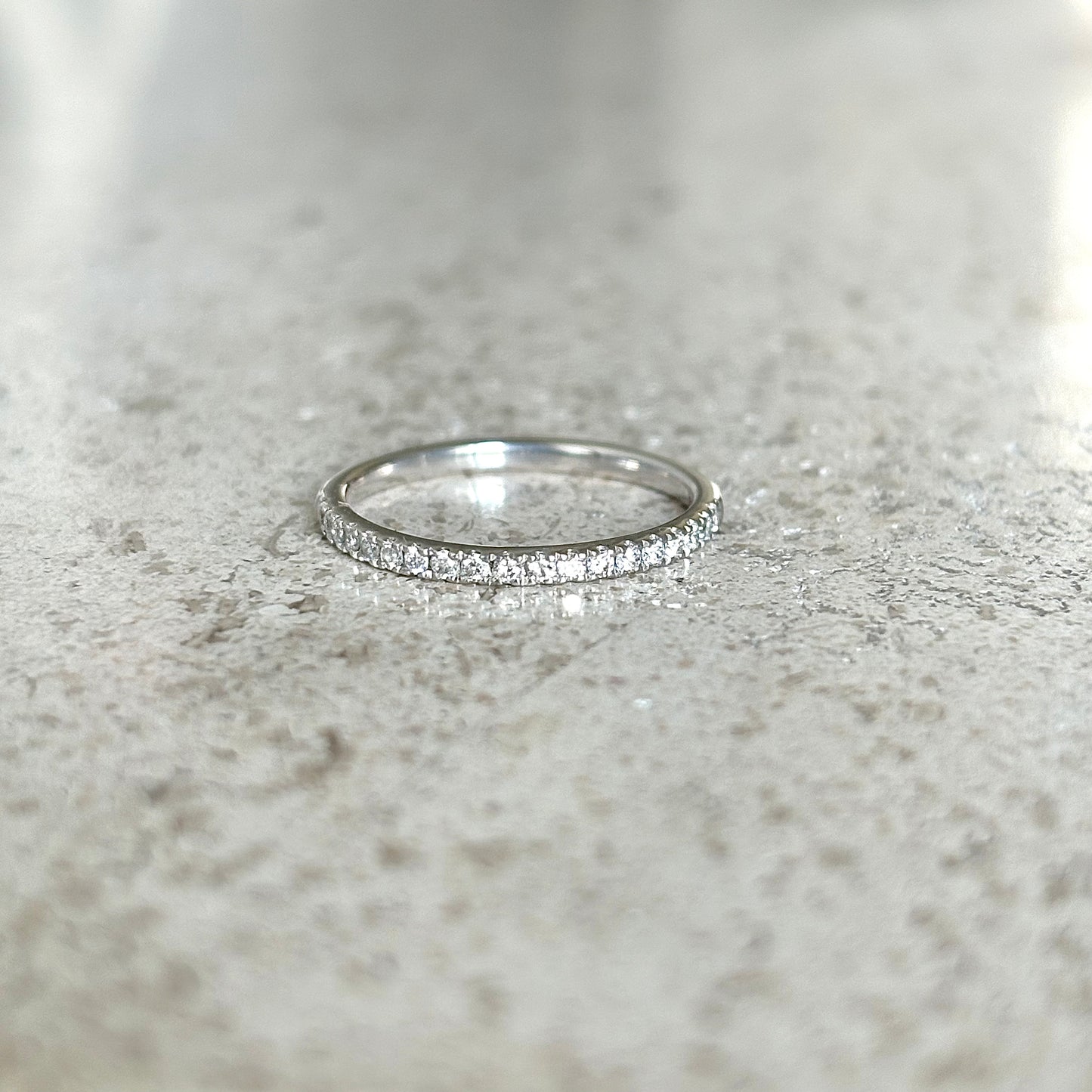 Bague Alliance - Or blanc 750 & Diamants