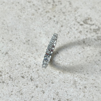 Bague Alliance Tour Complet - Or Blanc 750 & Diamants