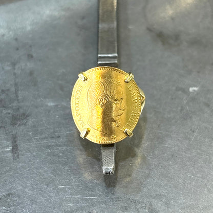 Bague Pièce - Or Jaune 750 & Pièce Or 10 Francs Napoléon
