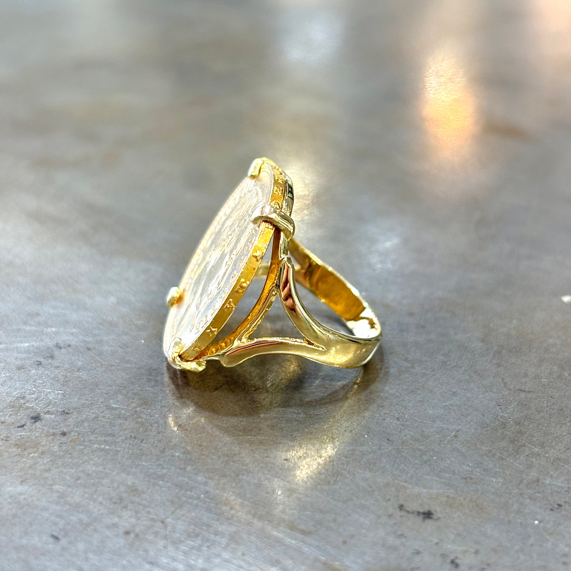 Bague Pièce - Or Jaune 750 & Pièce 20 Francs Napoléon