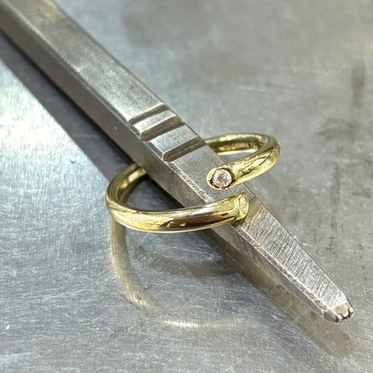 Bague Toi & Moi - Or Jaune 750 & Diamants