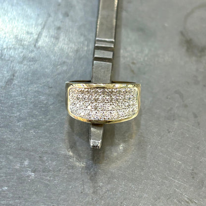 Bague Jonc Pavée - Or Jaune 750 & Diamants