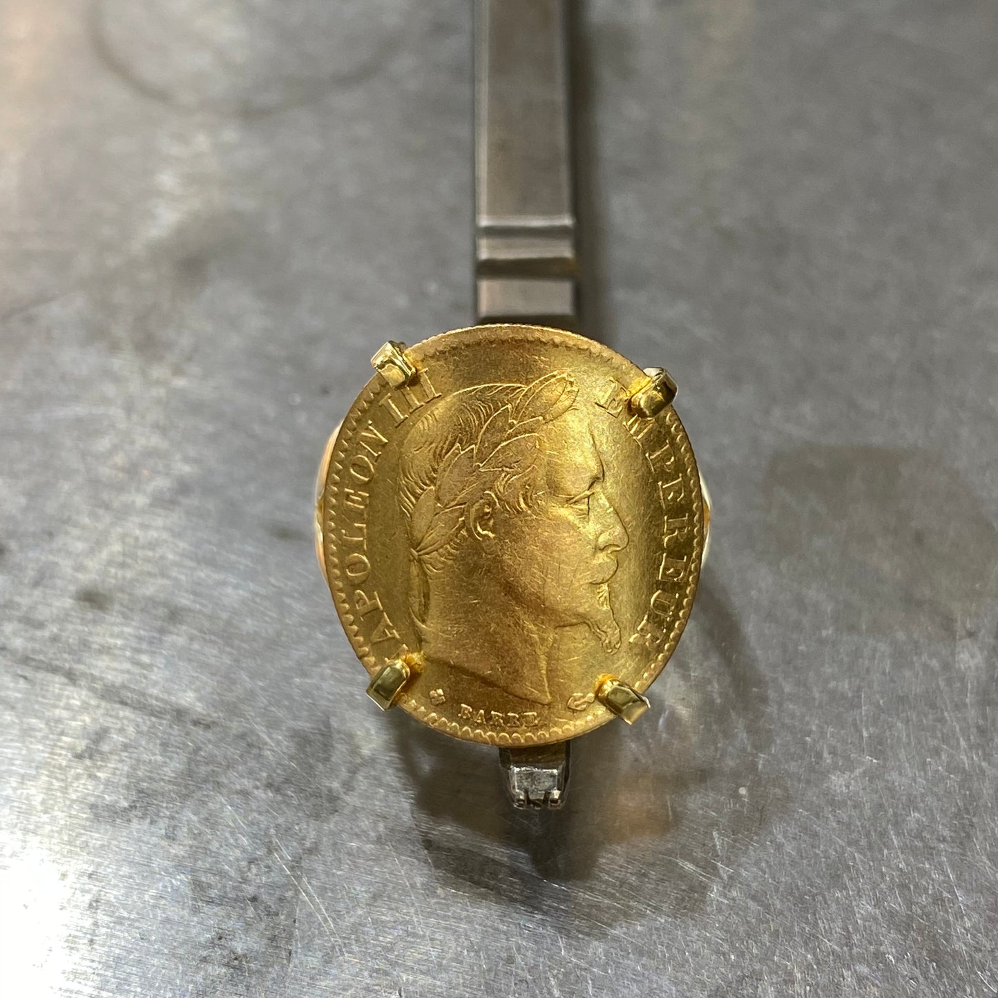 Bague Pièce - Or Jaune 750 & Pièce 10 Francs Napoléon