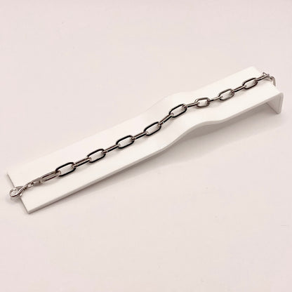 Bracelet Maille Figaro - Or Blanc 750