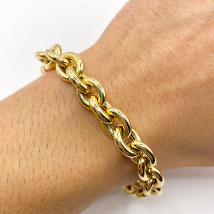 Bracelet Maille Jaseron - Or Jaune 750