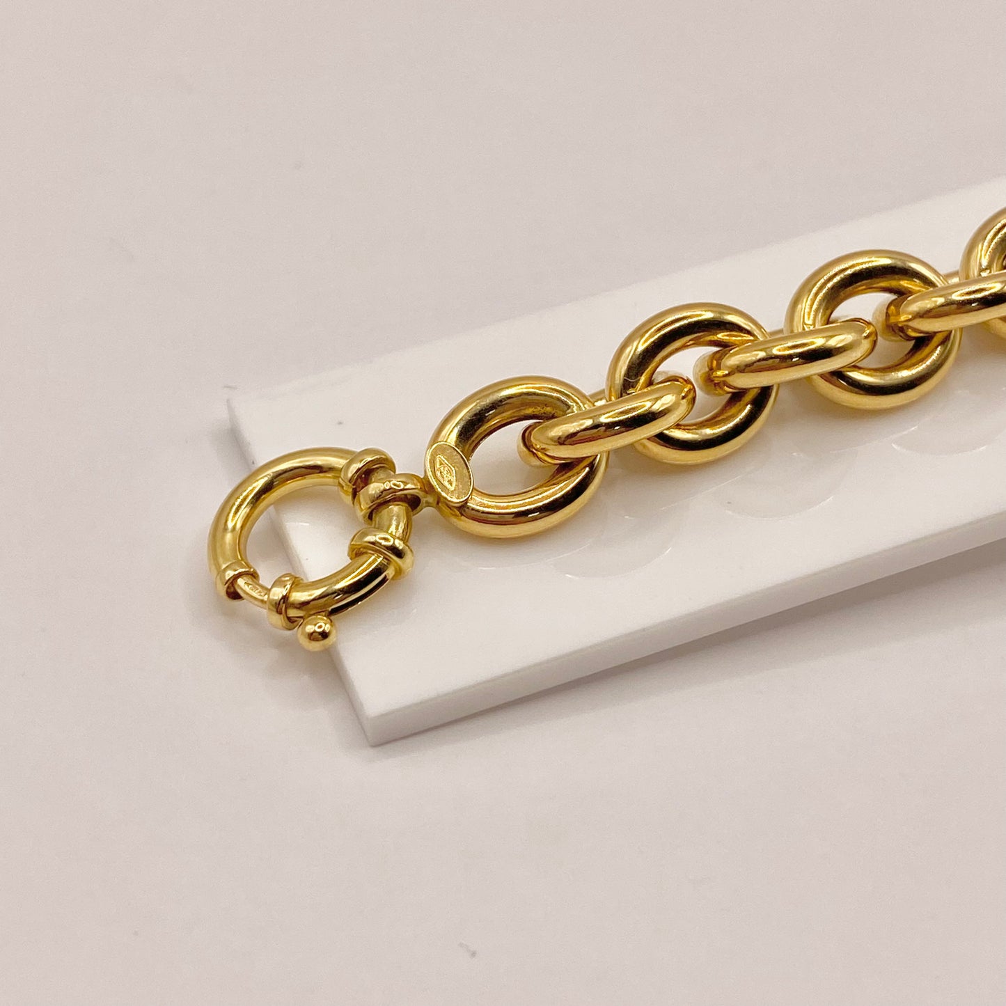 Bracelet Maille Jaseron - Or Jaune 750