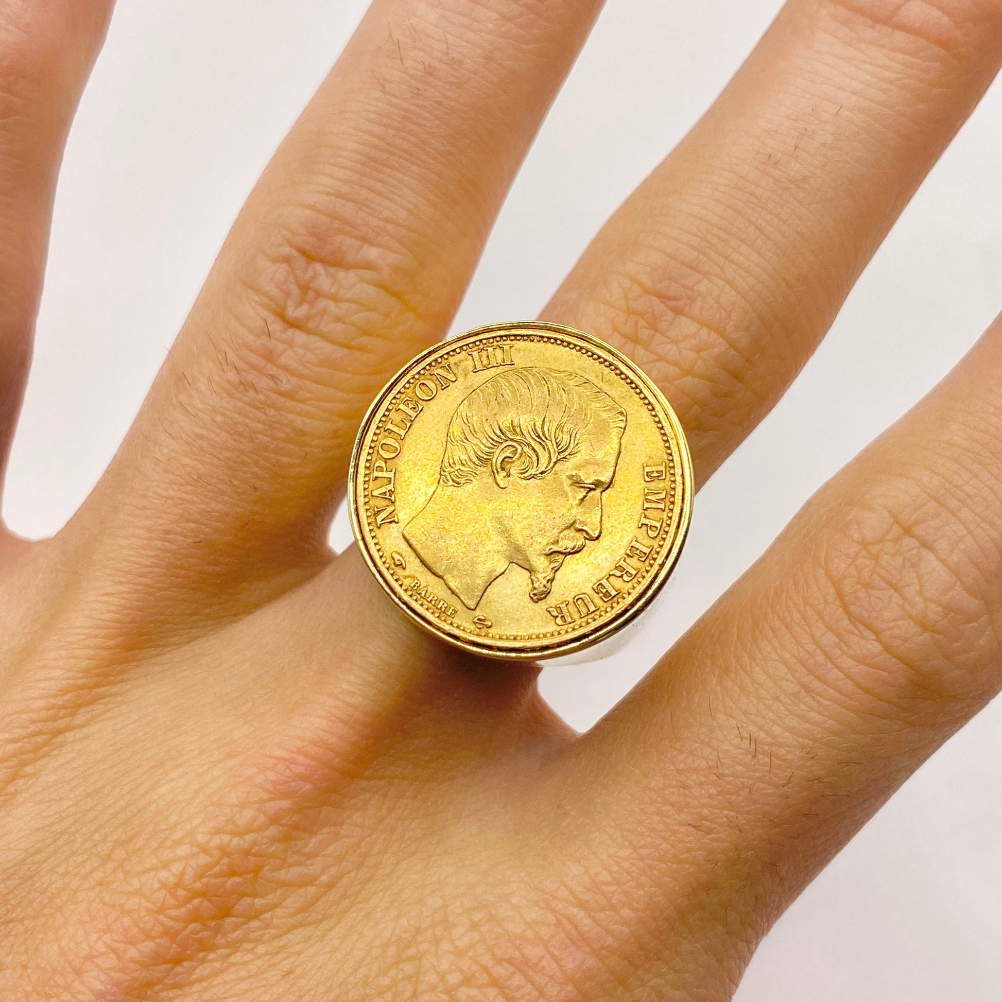 Bague 20 francs or hotsell