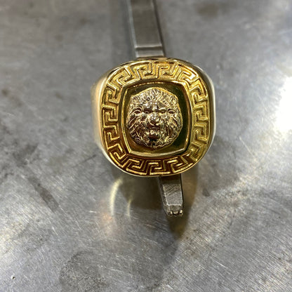 Bague Chevalière Lion - Or Jaune 750