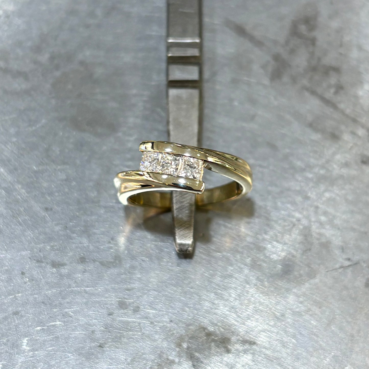 Bague Princesse - Or Jaune 750 & Diamants