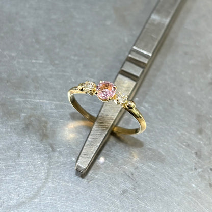 Bague Ponyo - Or Jaune 750 Tourmaline & Diamants