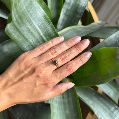 Bague Perle - Or Jaune 750 & Perle de Tahiti