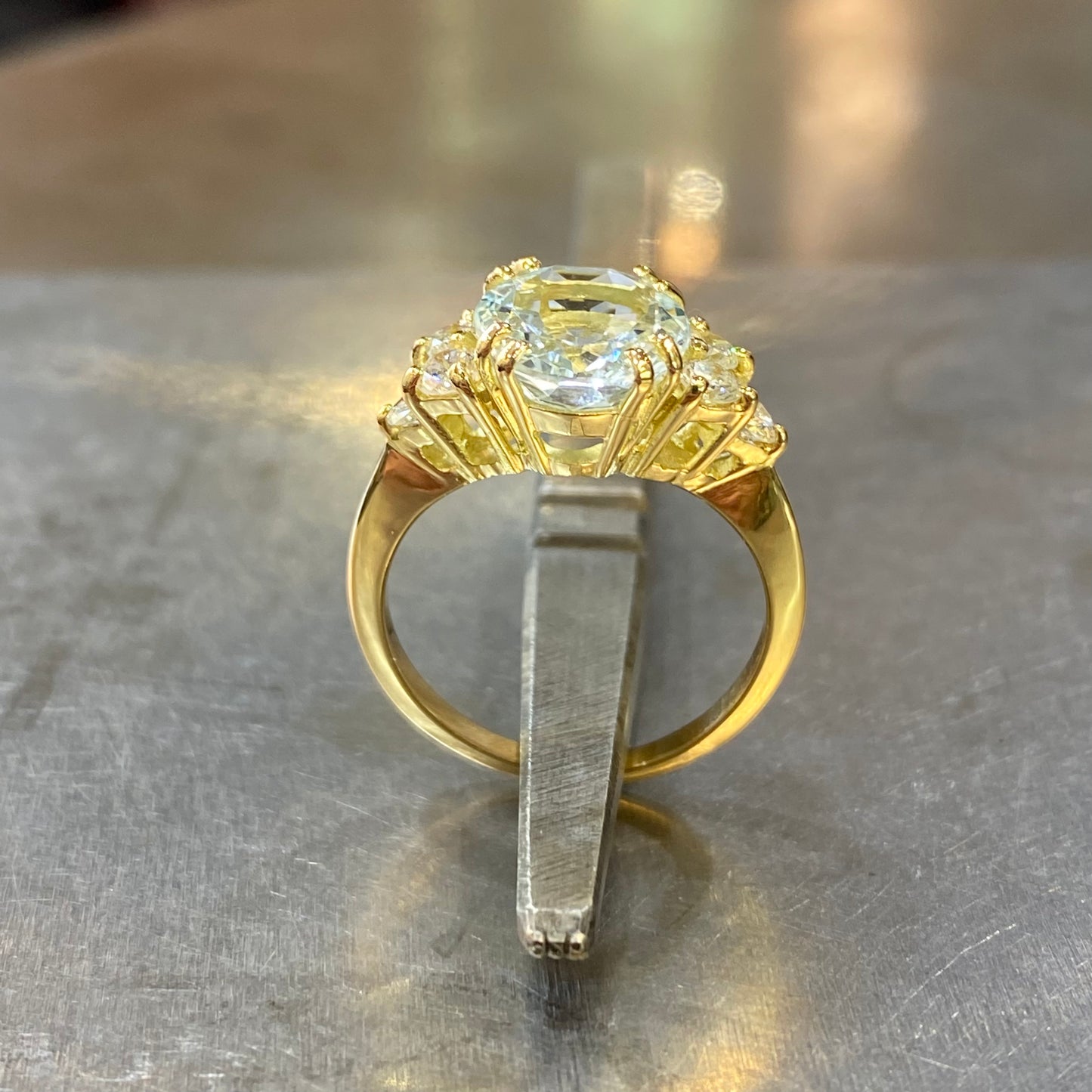 Bague Nausicaä - Or Jaune 750 Aigue-Marine & Diamants