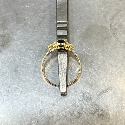 Bague Nausicaä Mini - Or Jaune 750 Saphir & Diamants