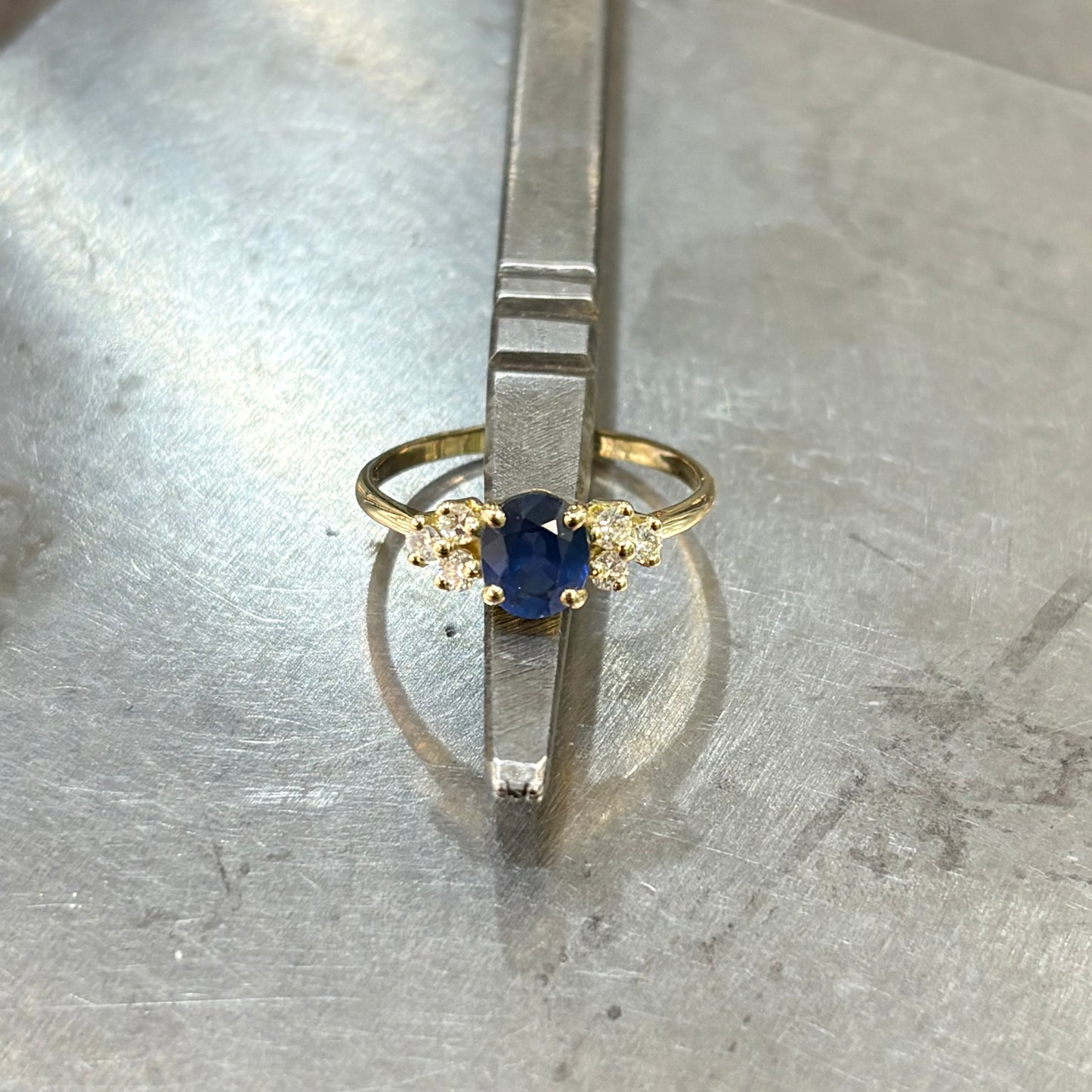 Bague Nausicaä Mini - Or Jaune 750 Saphir & Diamants