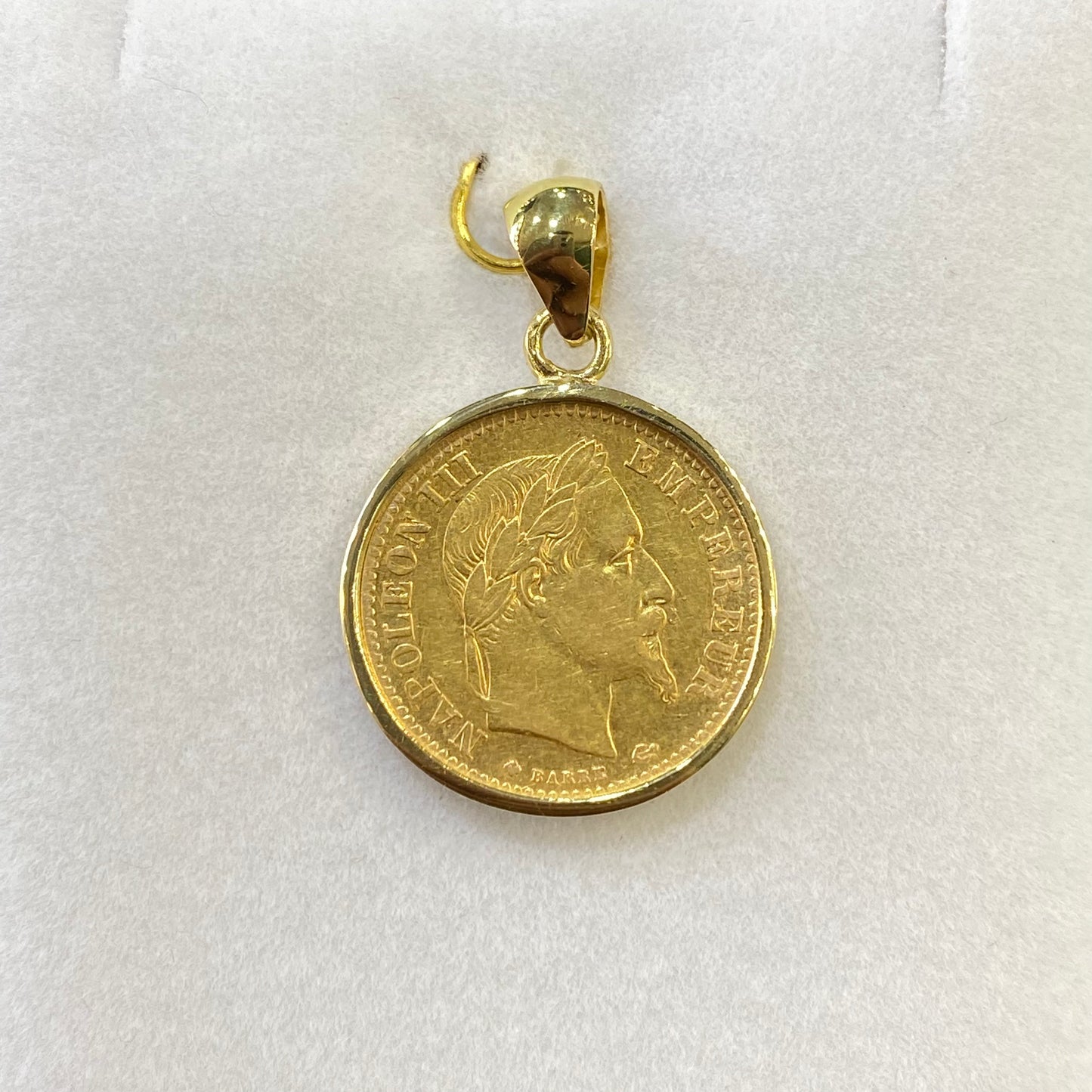 Pendentif Pièce - Or Jaune 750 & Pièce 10 Francs Napoléon