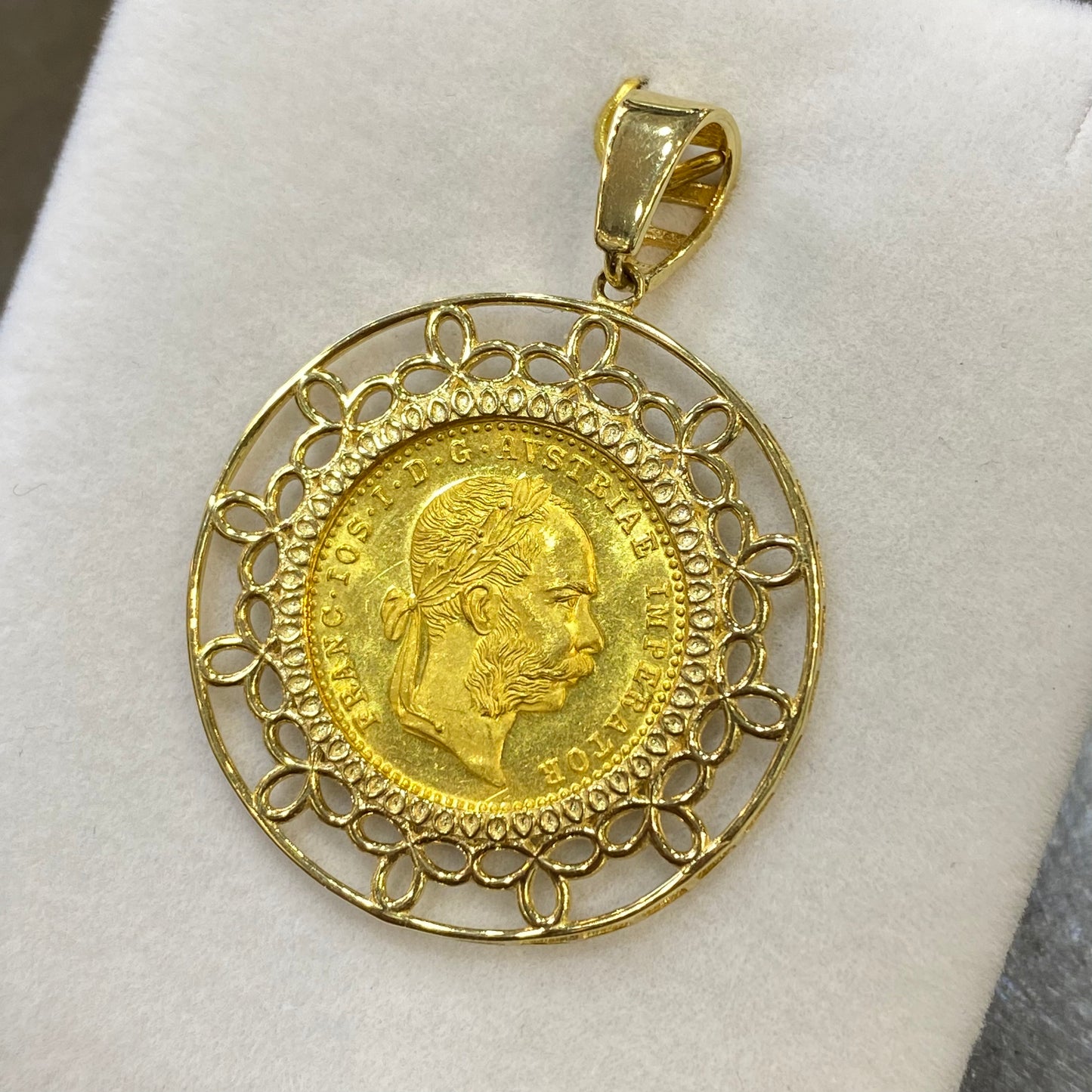 Pendentif Pièce - Or Jaune 750 & Pièce 1 Ducat