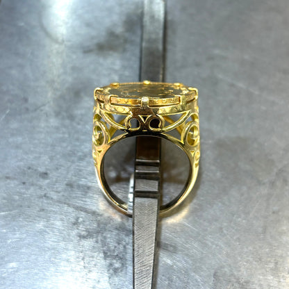 Bague Pièce - Or Jaune 750 & Pièce Or 20 Francs Napoléon