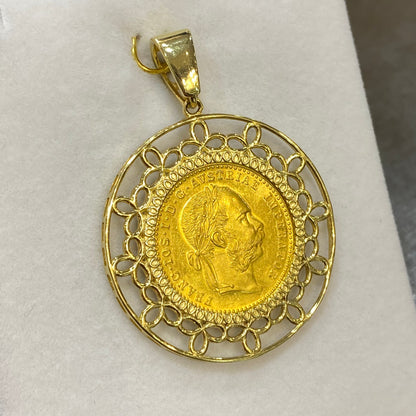 Pendentif Pièce - Or Jaune 750 & Pièce 1 Ducat