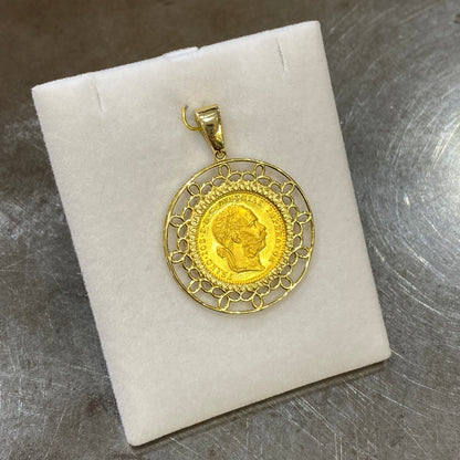 Pendentif Pièce - Or Jaune 750 & Pièce 1 Ducat