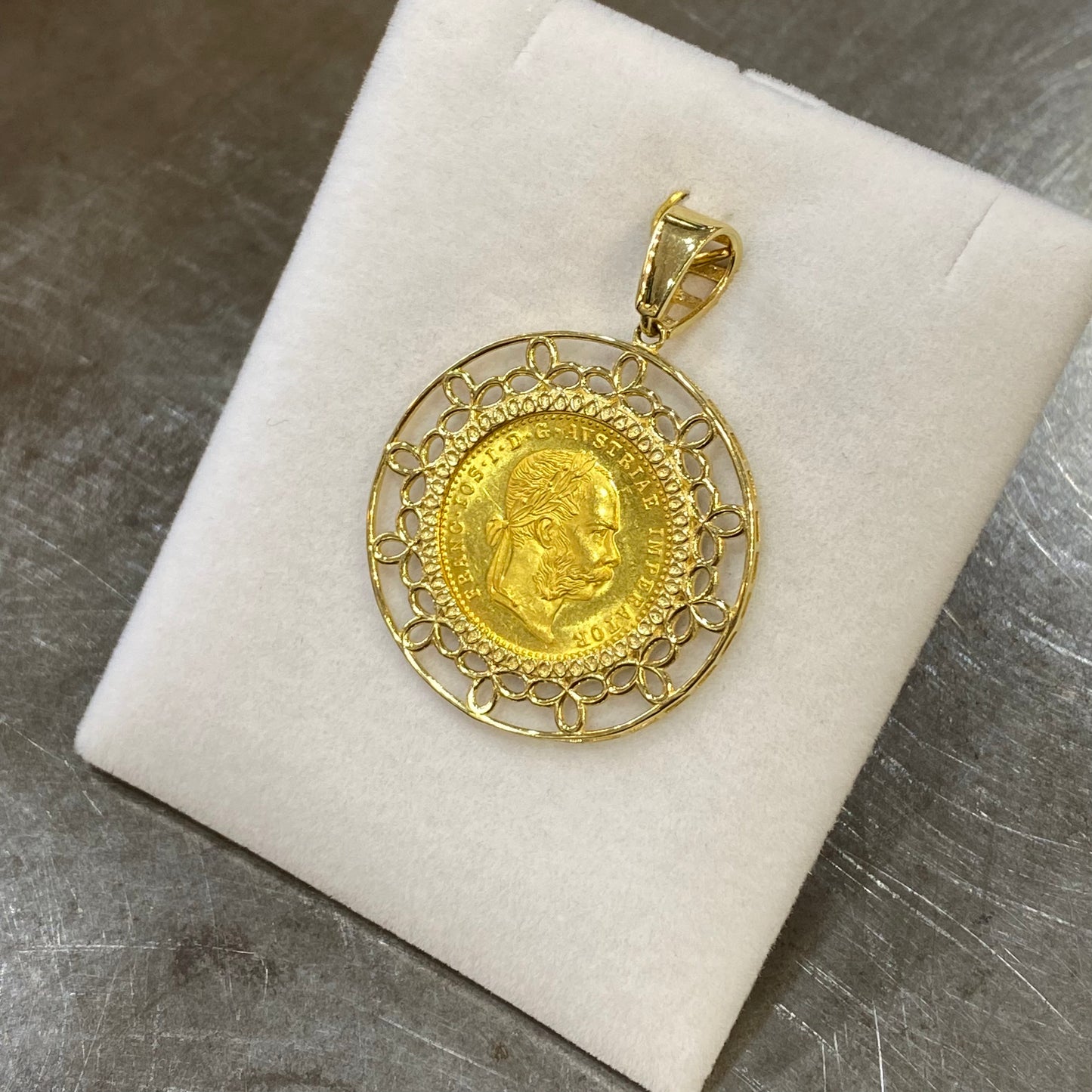 Pendentif Pièce - Or Jaune 750 & Pièce 1 Ducat