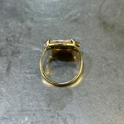 Bague Pièce - Or Jaune 750 & Pièce Argent Denier Coelia