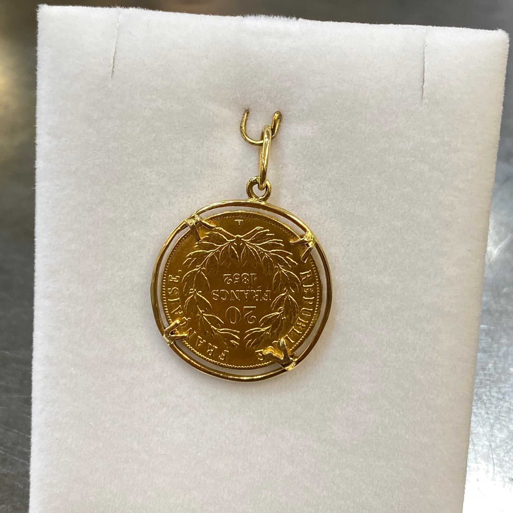 Pendentif - Or Jaune 750 & Pièce 20 Franc Napoléon Occasion