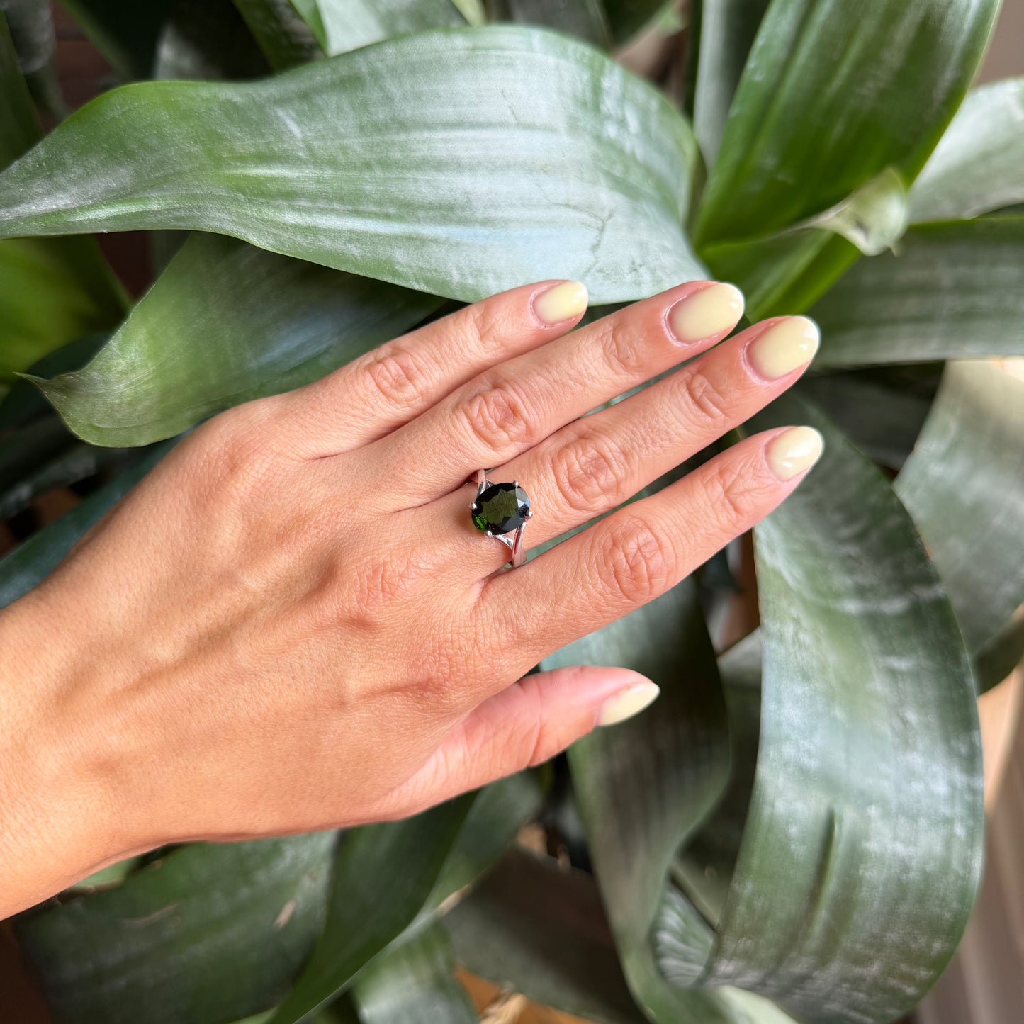 Bague Cocktail - Or Blanc 750 & Tourmaline