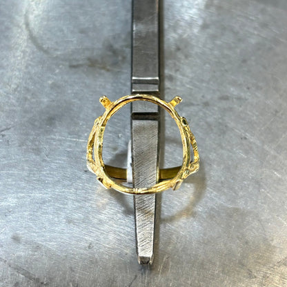 Monture Bague Pièce 10 Francs - Porte Pièce Or Jaune 750