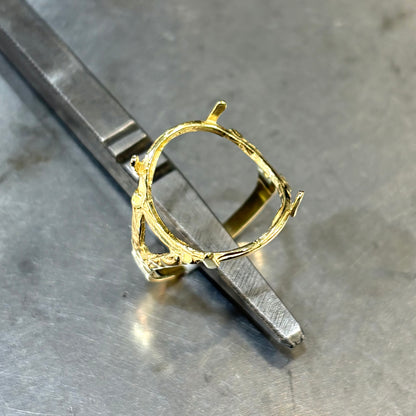 Monture Bague Pièce 10 Francs - Porte Pièce Or Jaune 750