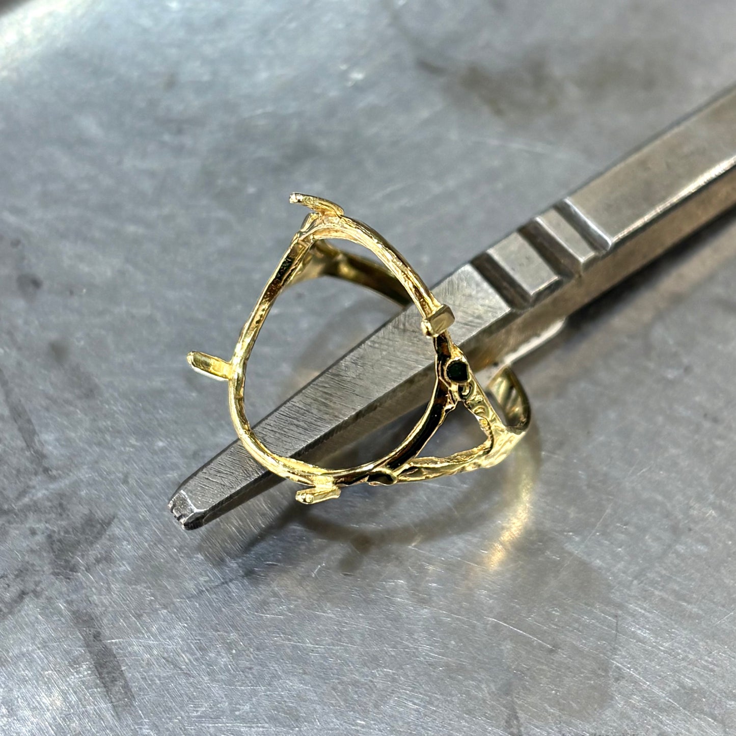 Monture Bague Pièce 10 Francs - Porte Pièce Or Jaune 750