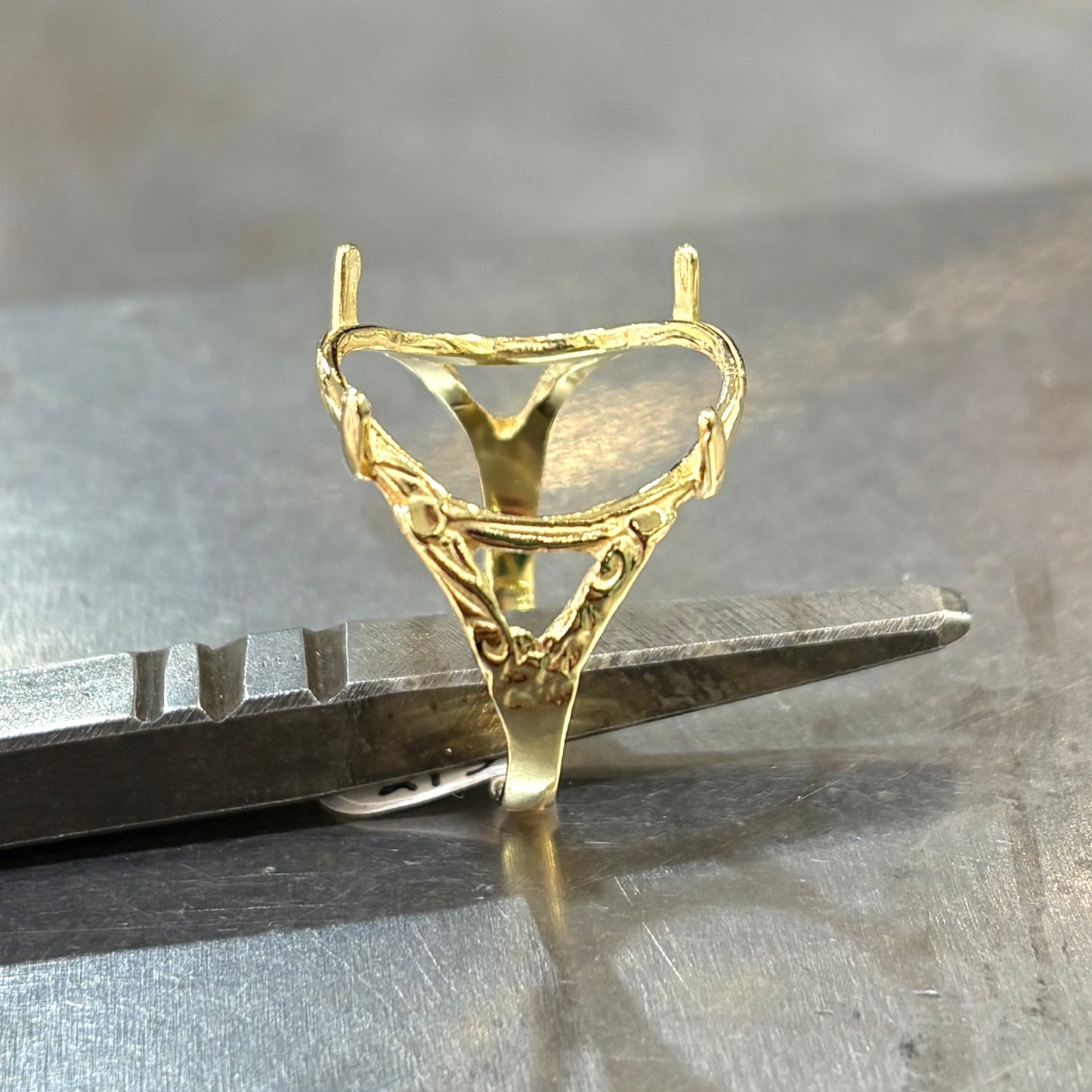 Monture Bague Pièce 10 Francs - Porte Pièce Or Jaune 750